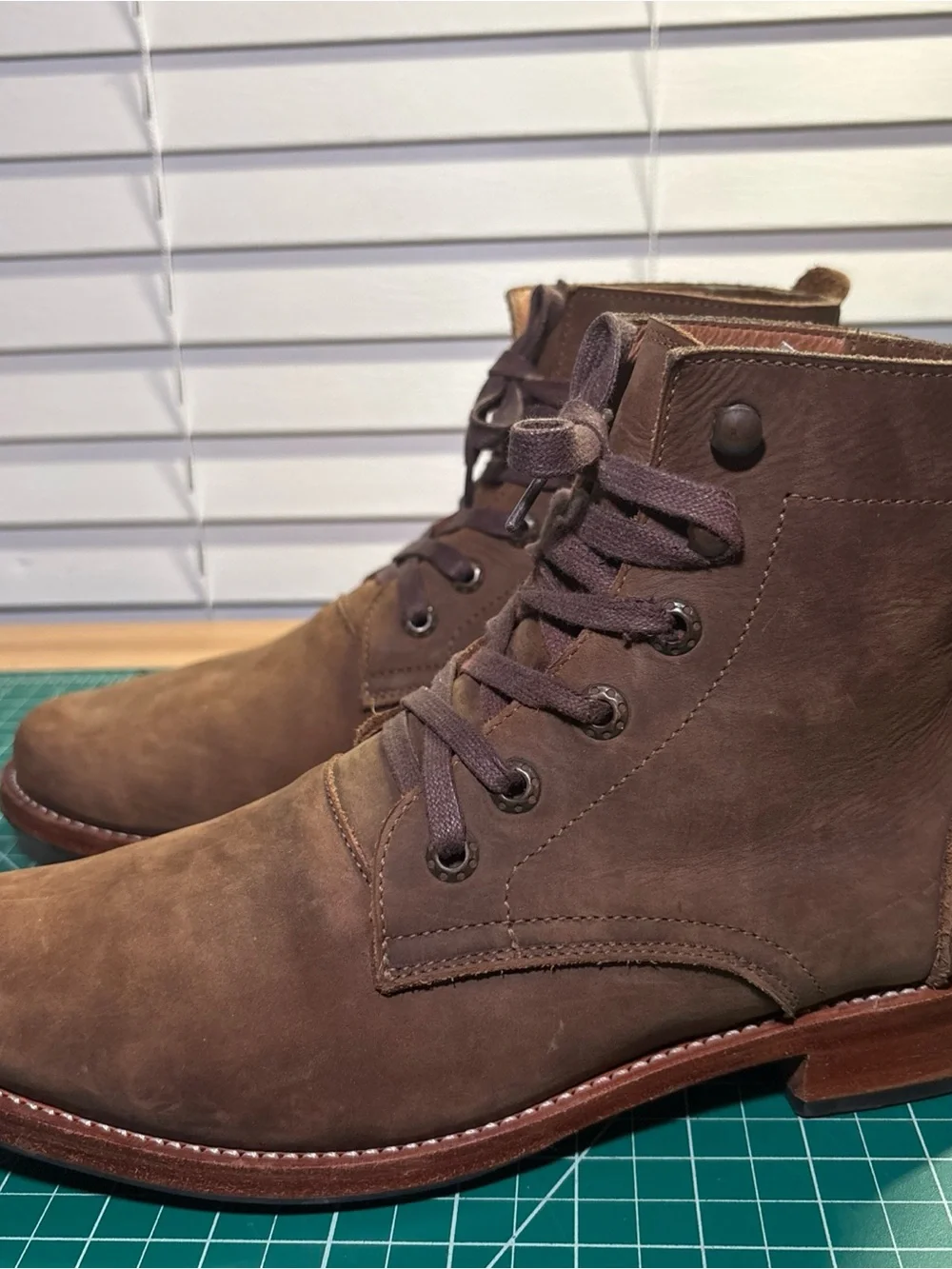Adelante Havana Brown Leather Western Cowboy Boots Men’s 9E Wide